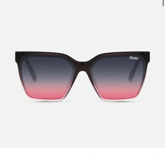 Quay Australia Black and Pink Sunglasses Level Up - Picture 2 of 7